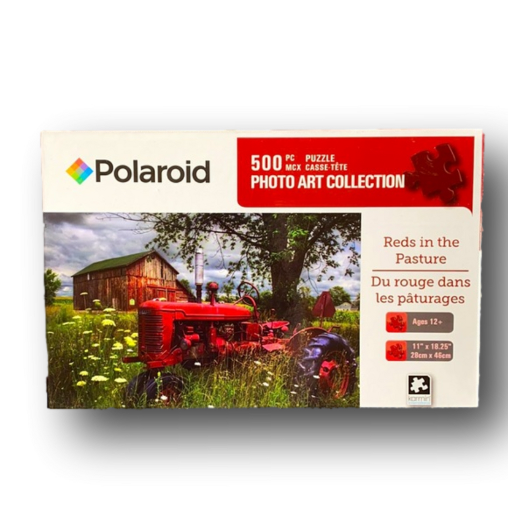 Polaroid “Reds In The Pasture” Jigsaw Puzzle - NWT